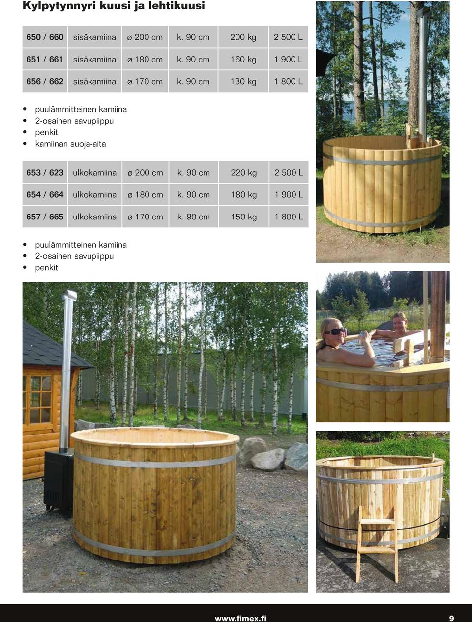 90 cm 130 kg 1 800 L puulämmitteinen kamiina 2-osainen savupiippu penkit kamiinan suoja-aita 653 / 623 ulkokamiina ø 200 cm k.