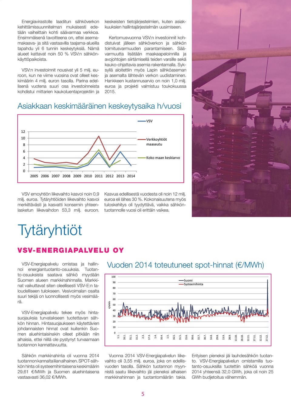 VSV:n investoinnit nousivat yli 5 milj. euroon, kun ne viime vuosina ovat olleet keskimäärin 4 milj. euron tasolla.