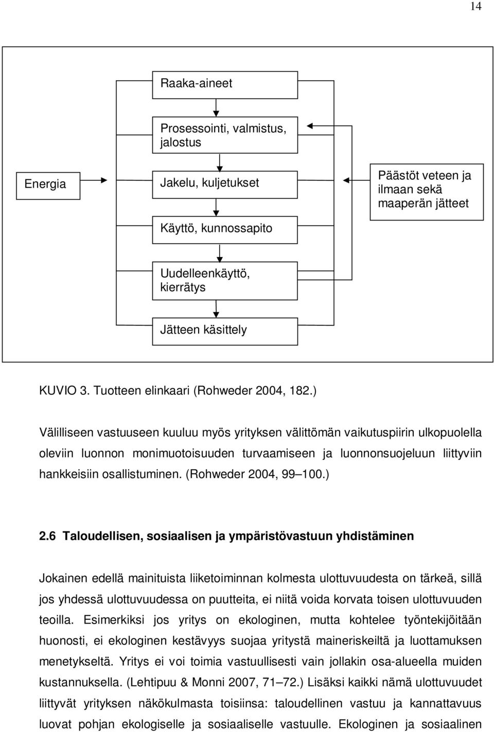 ) Välilliseen vastuuseen kuuluu myös yrityksen välittömän vaikutuspiirin ulkopuolella oleviin luonnon monimuotoisuuden turvaamiseen ja luonnonsuojeluun liittyviin hankkeisiin osallistuminen.