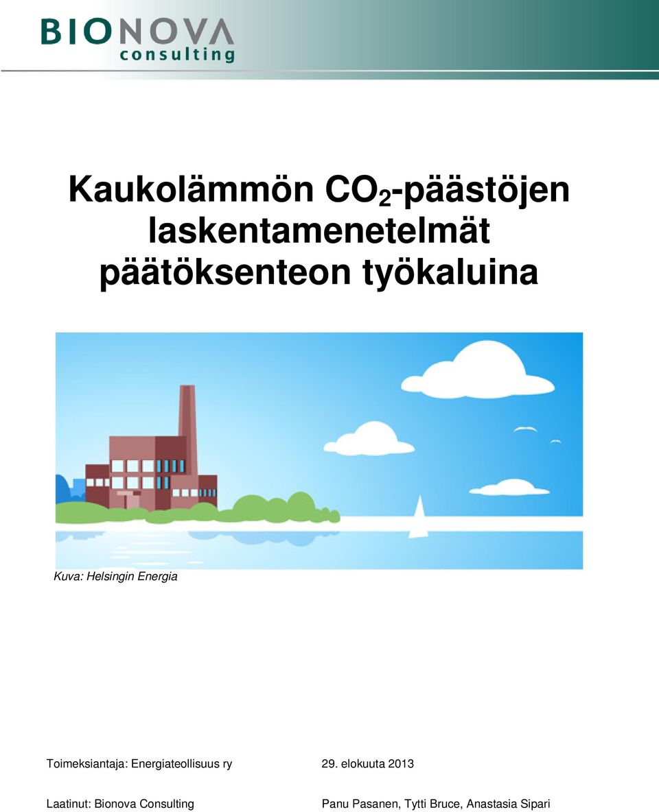 Toimeksiantaja: Energiateollisuus ry 29.