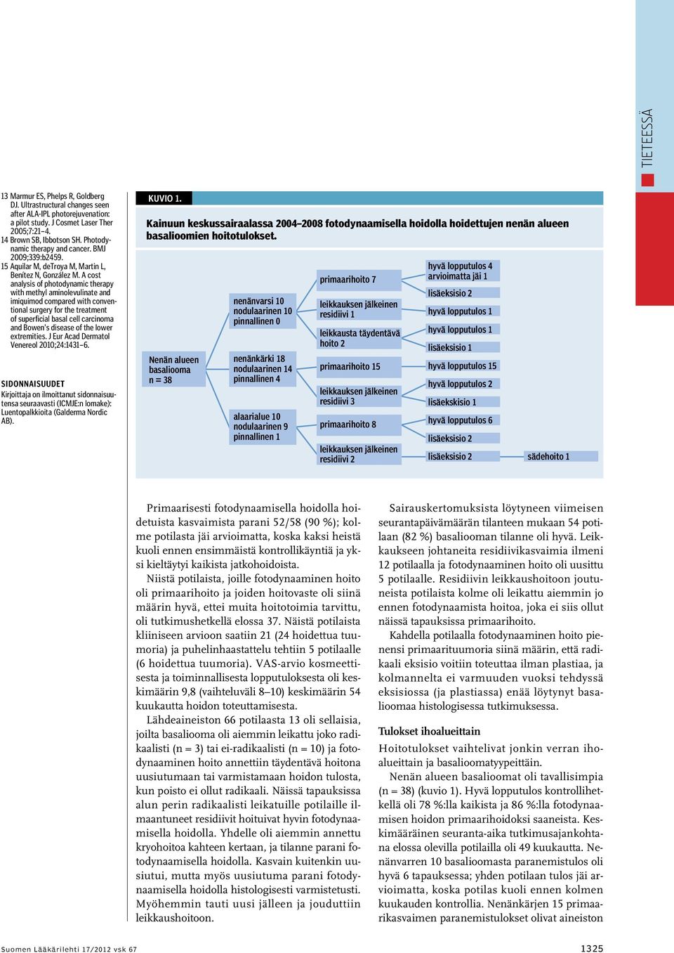 A cost analysis of photodynamic therapy with methyl aminolevulinate and imiquimod compared with conventional surgery for the treatment of superficial basal cell carcinoma and Bowen s disease of the