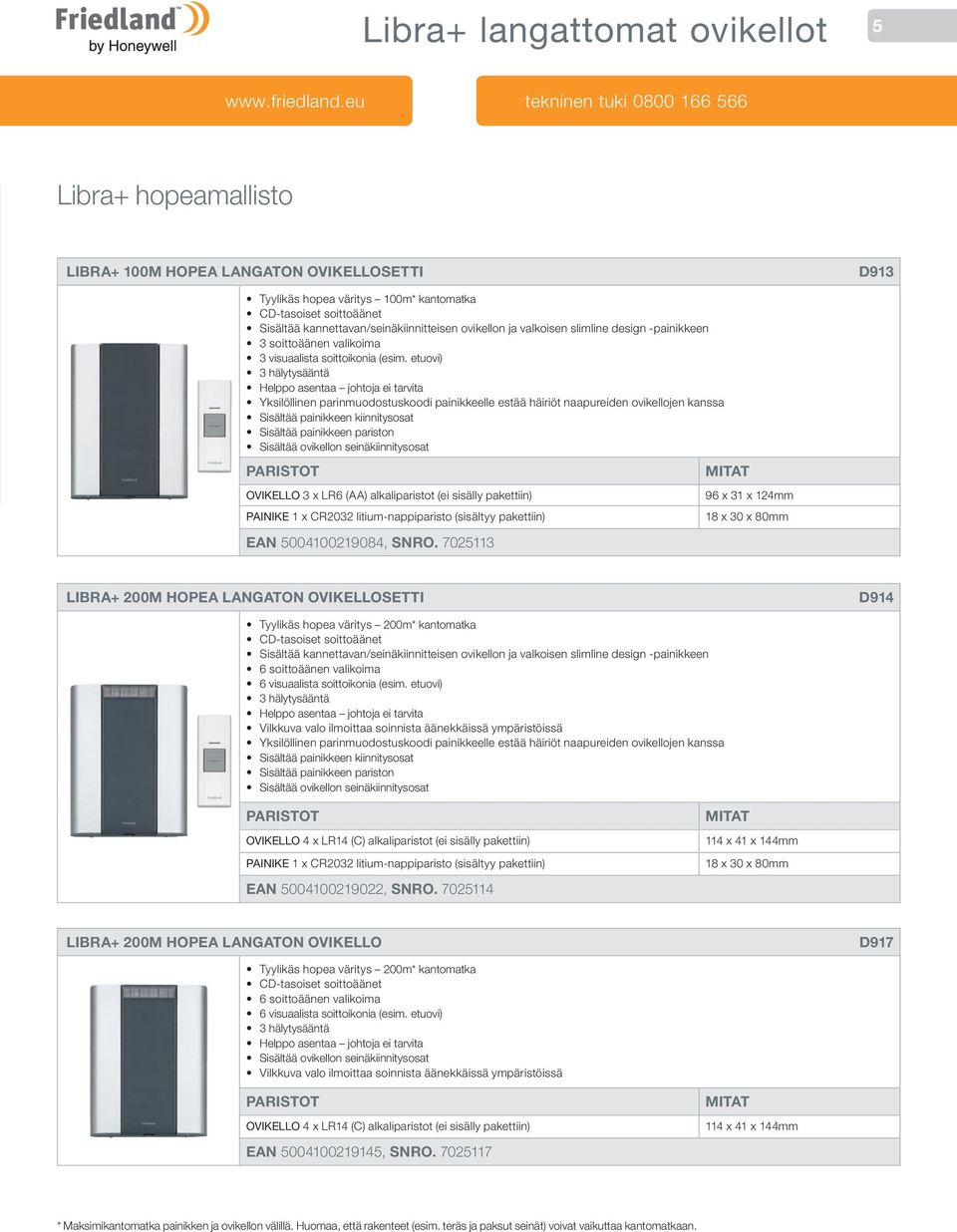 kannettavan/seinäkiinnitteisen ovikellon ja valkoisen slimline design -painikkeen 3 soittoäänen valikoima 3 visuaalista soittoikonia (esim.