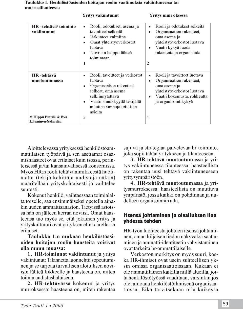 Kokenut henkilö, vaihtaessaan toimialalta toiselle, saa ensimmäiseksi opetella ainakin uuden ammattisanaston. Tietyissä asioissa hän on jälleen kerran noviisi.