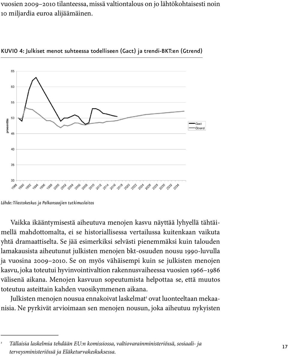 tähtäimellä mahdottomalta, ei se historiallisessa vertailussa kuitenkaan vaikuta yhtä dramaattiselta.