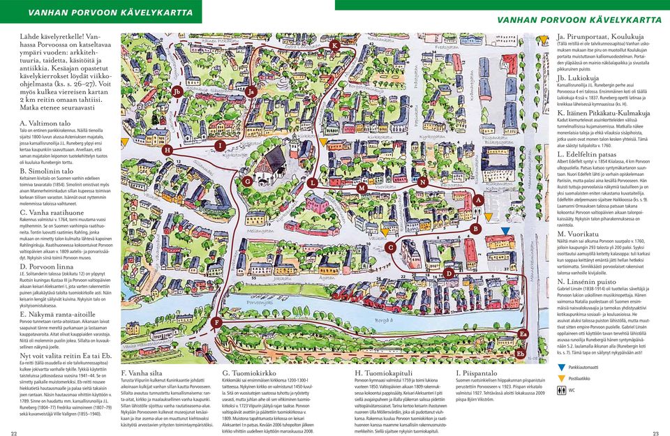 Valtimon talo Talo on entinen pankkirakennus. Näillä tienoilla sijaitsi 1800-luvun alussa Asteniuksen majatalo, jossa kansallisrunoilija J.L. Runeberg yöpyi ensi kertaa kaupunkiin saavuttuaan.