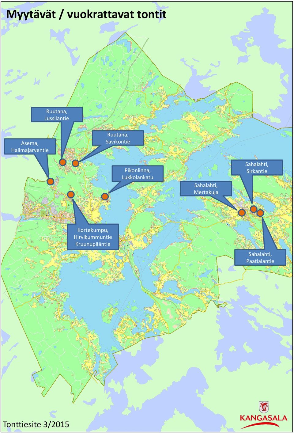 Lukkolankatu Sahalahti, Mertakuja Sahalahti, Sirkantie