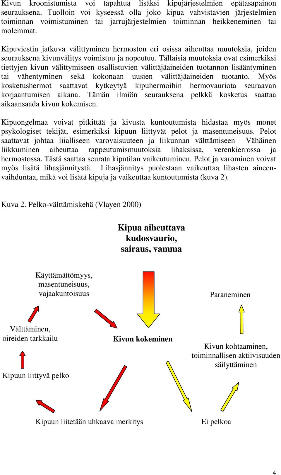 Kipuviestin jatkuva välittyminen hermoston eri osissa aiheuttaa muutoksia, joiden seurauksena kivunvälitys voimistuu ja nopeutuu.