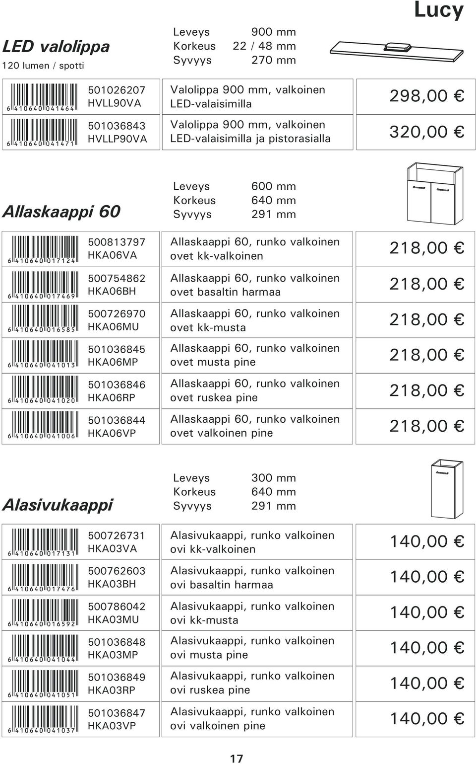 kk-valkoinen Allaskaappi 60, runko valkoinen ovet basaltin harmaa Allaskaappi 60, runko valkoinen ovet kk-musta Allaskaappi 60, runko valkoinen ovet musta pine Allaskaappi 60, runko valkoinen ovet