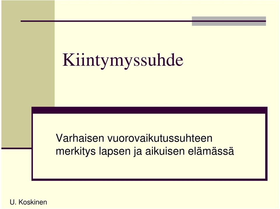 vuorovaikutussuhteen