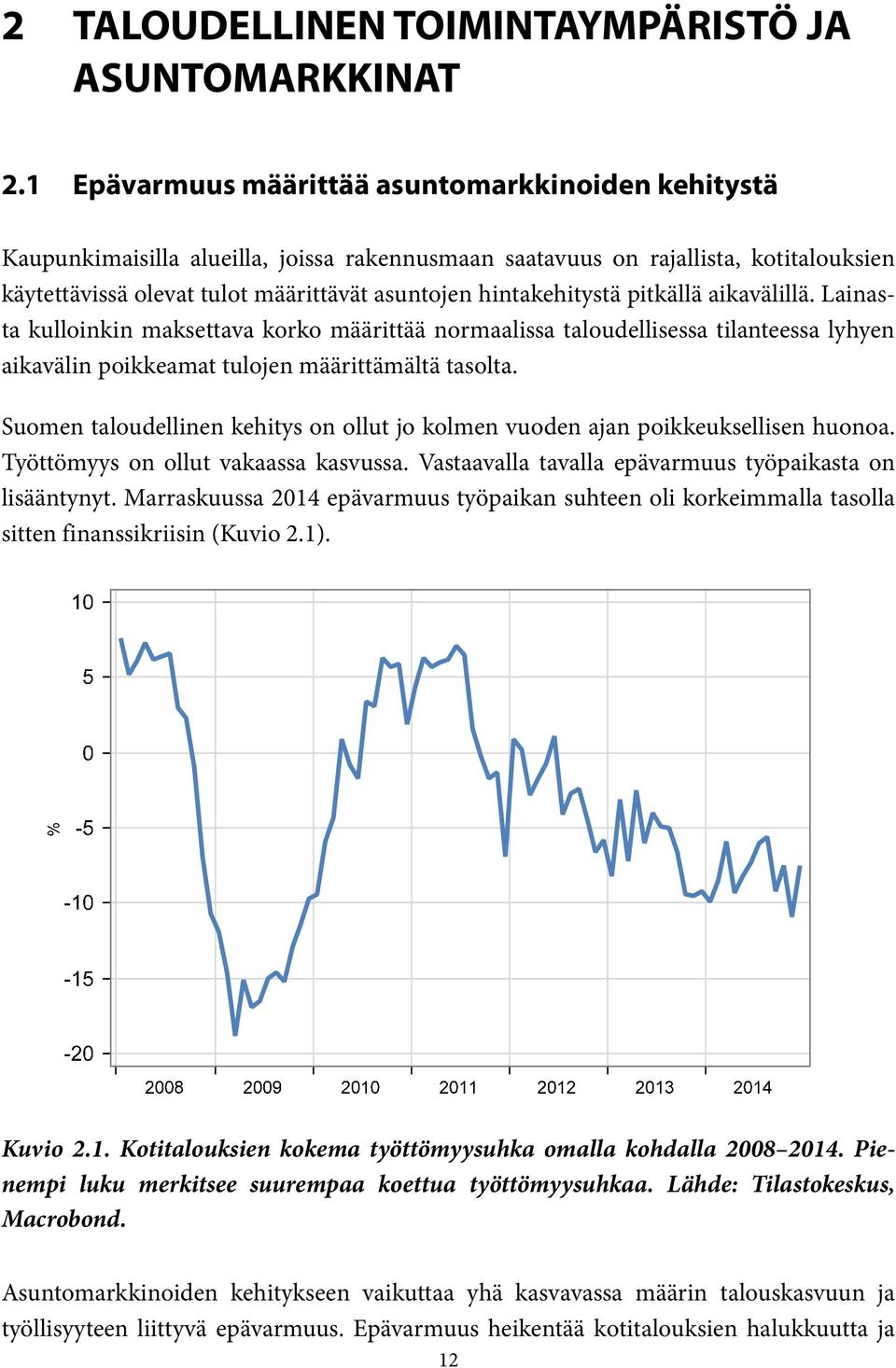 hintakehitystä pitkällä aikavälillä. Lainasta kulloinkin maksettava korko määrittää normaalissa taloudellisessa tilanteessa lyhyen aikavälin poikkeamat tulojen määrittämältä tasolta.