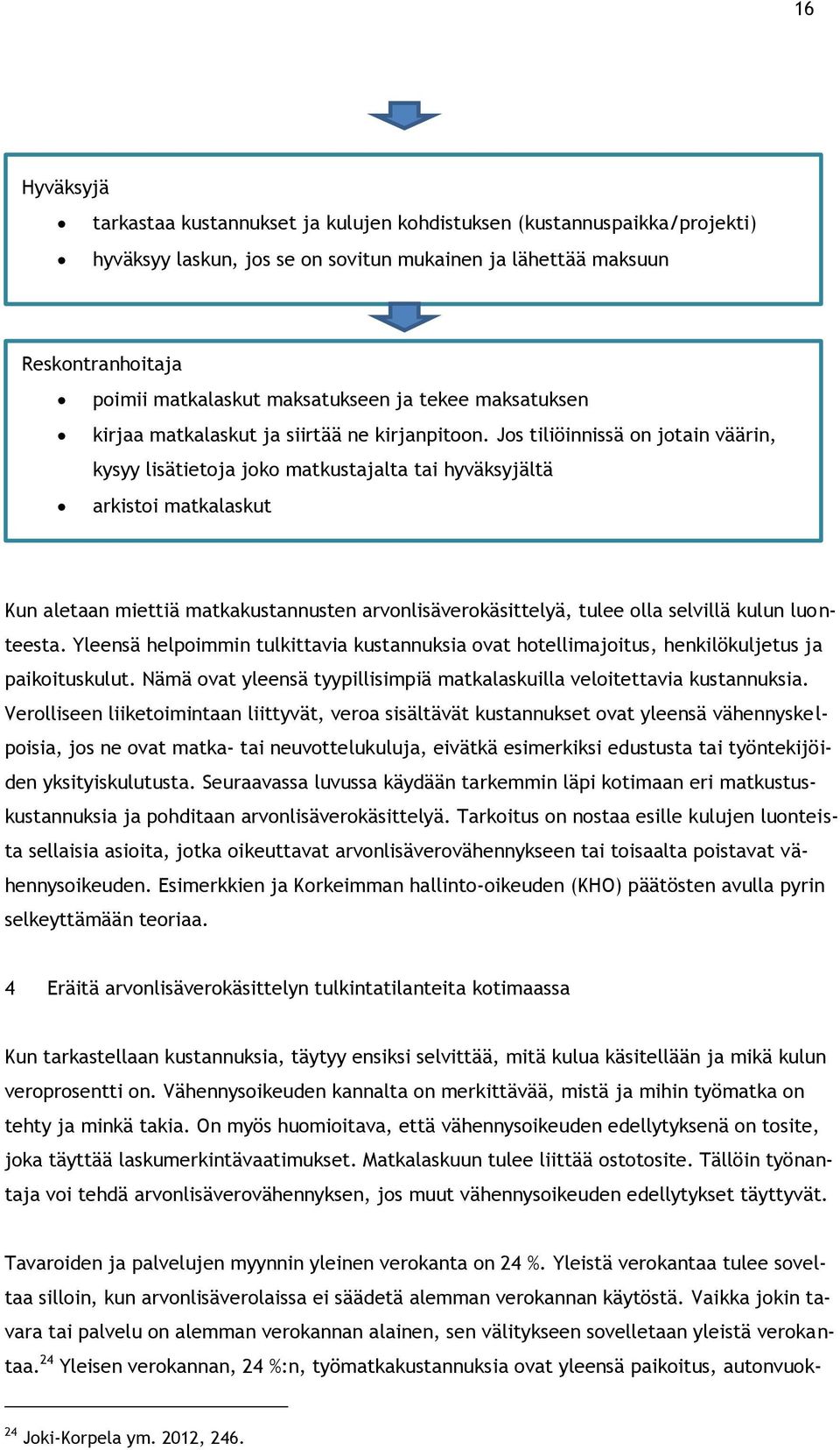 Jos tiliöinnissä on jotain väärin, kysyy lisätietoja joko matkustajalta tai hyväksyjältä arkistoi matkalaskut Kun aletaan miettiä matkakustannusten arvonlisäverokäsittelyä, tulee olla selvillä kulun