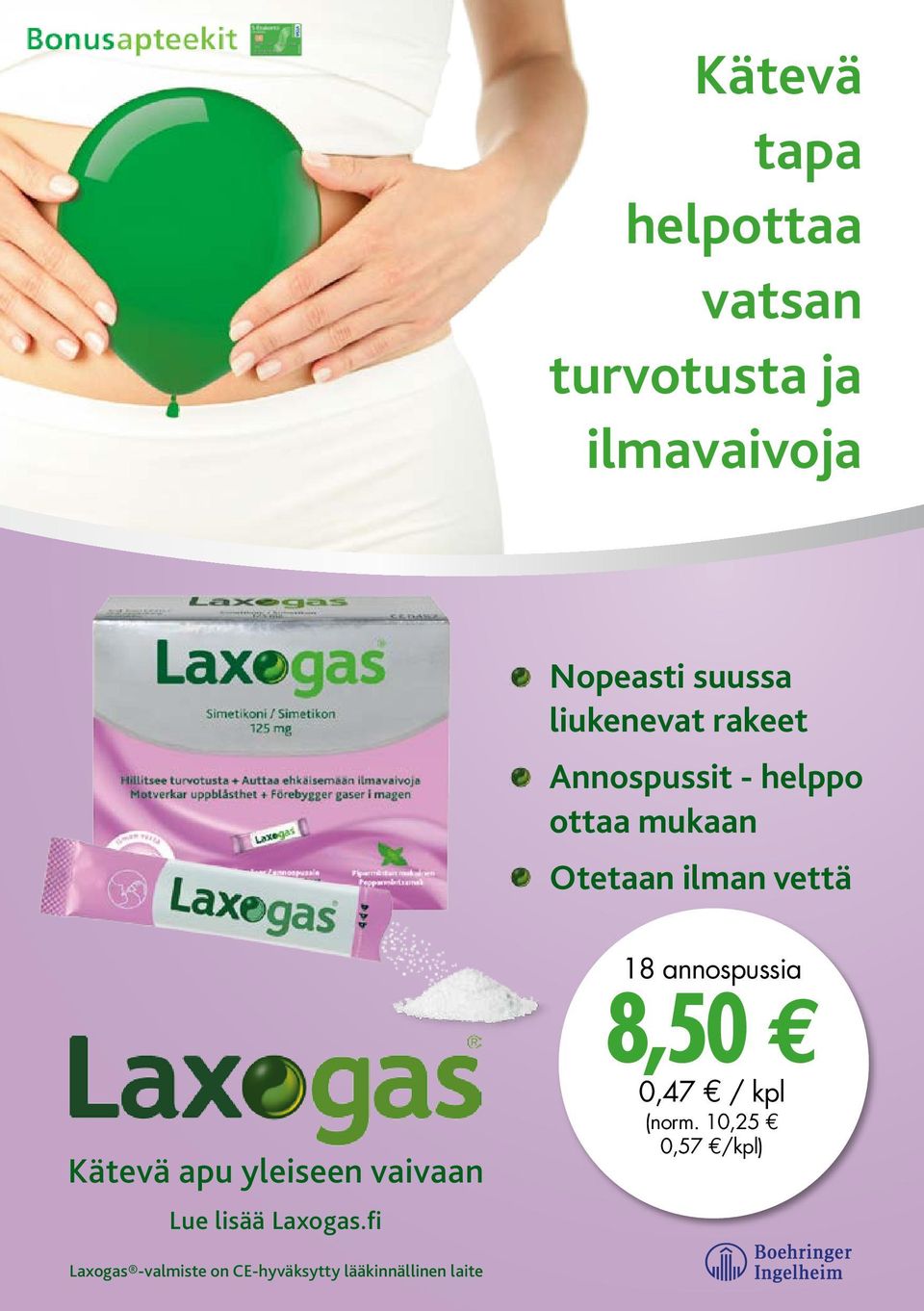 lisää Laxogas.