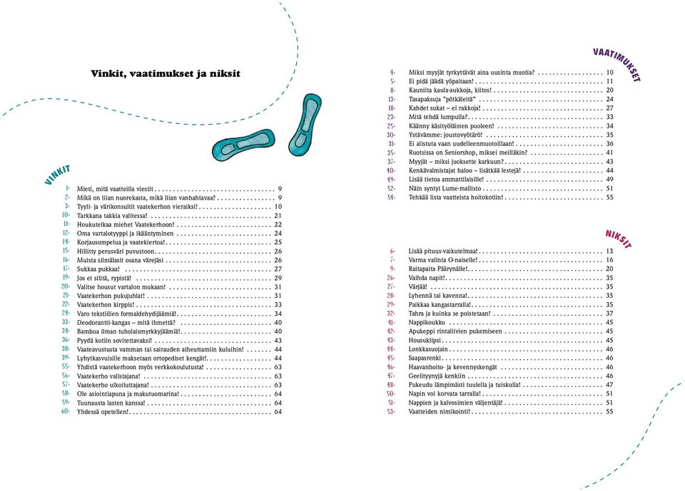 .... 22 Oma vartalotyyppi ja ikääntyminen.... 24 Korjausompelua ja vaatekiertoa!.... 25 Hillitty perusväri puvustoon.... 26 Muista silmälasit osana värejäsi.... 26 Sukkaa pukkaa!