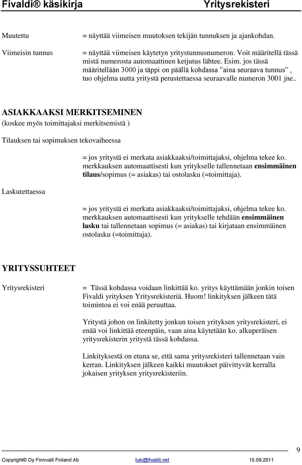 jos tässä määritellään 3000 ja täppi on päällä kohdassa aina seuraava tunnus, tuo ohjelma uutta yritystä perustettaessa seuraavalle numeron 3001 jne.