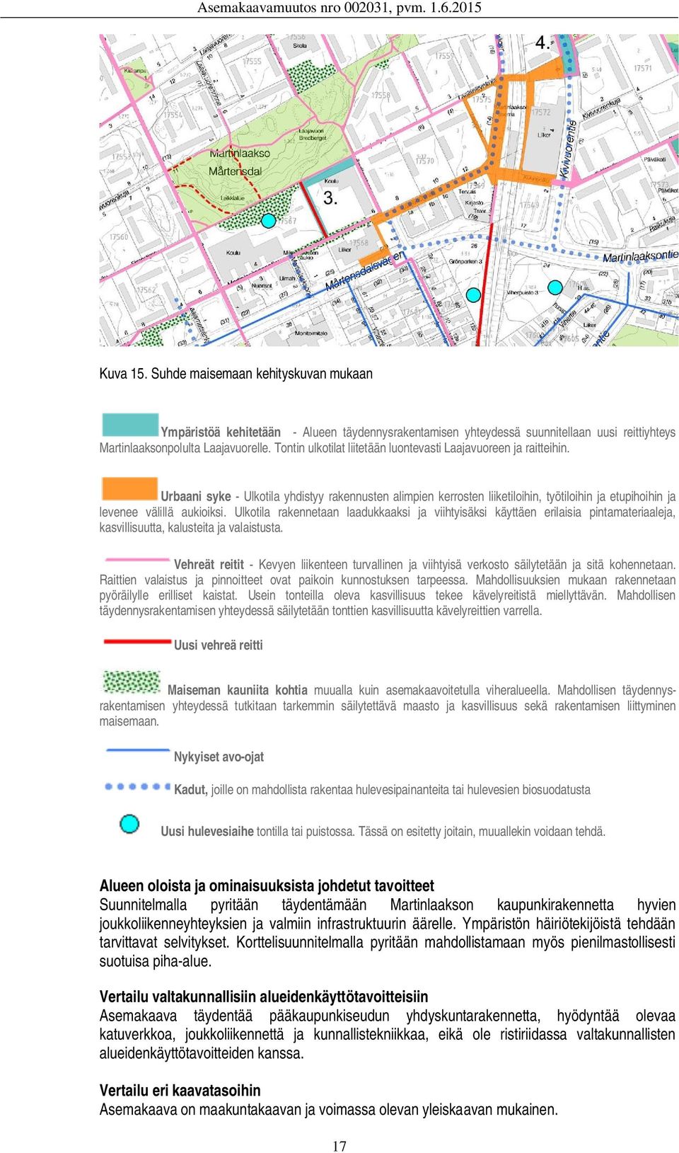 Urbaani syke - Ulkotila yhdistyy rakennusten alimpien kerrosten liiketiloihin, työtiloihin ja etupihoihin ja levenee välillä aukioiksi.