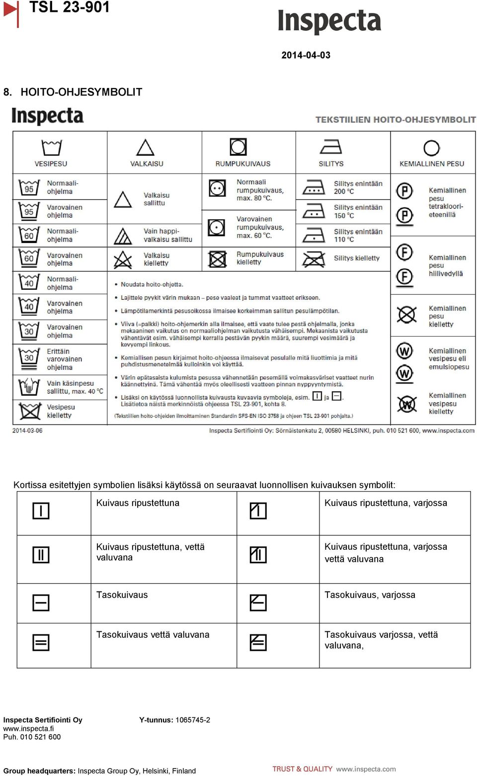 Kuivaus ripustettuna, vettä valuvana Kuivaus ripustettuna, varjossa vettä valuvana