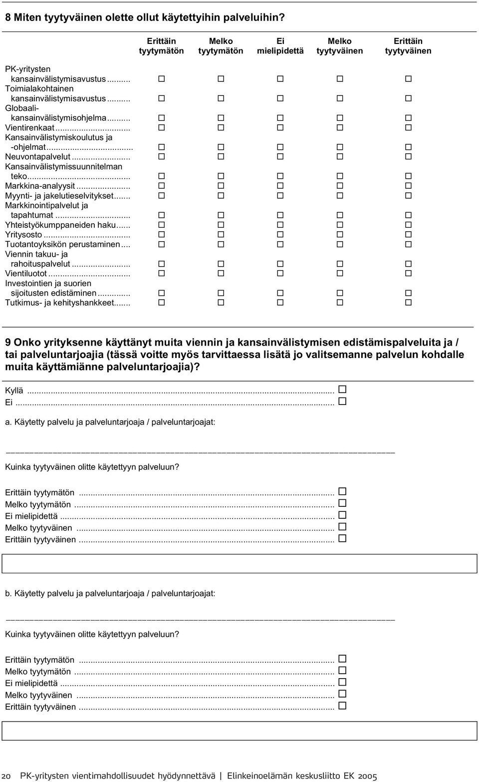 .. Markkina-analyysit... Myynti- ja jakelutieselvitykset... Markkinointipalvelut ja tapahtumat... Yhteistyökumppaneiden haku... Yritysosto... Tuotantoyksikön perustaminen.