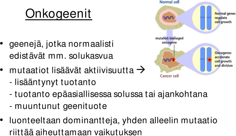 tuotanto epäasiallisessa solussa tai ajankohtana - muuntunut