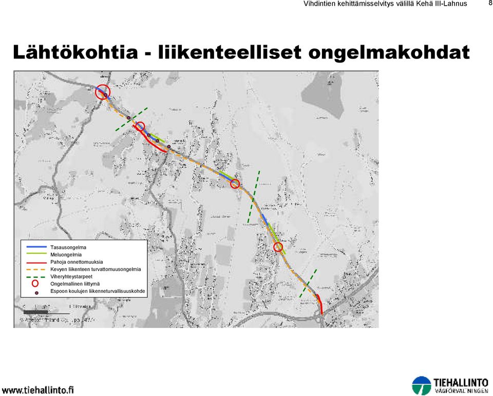 onnettomuuksia Kevyen liikenteen turvattomuusongelmia