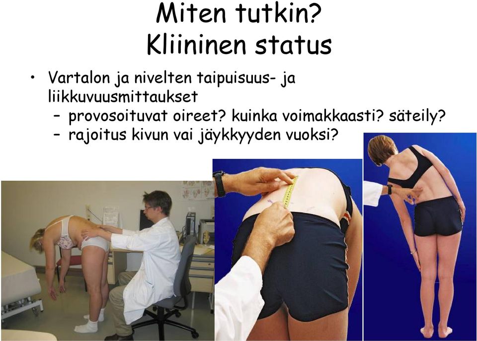 taipuisuus- ja liikkuvuusmittaukset