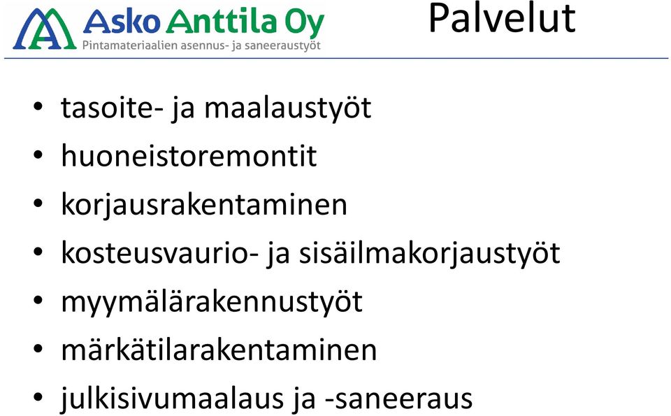 kosteusvaurio- ja sisäilmakorjaustyöt