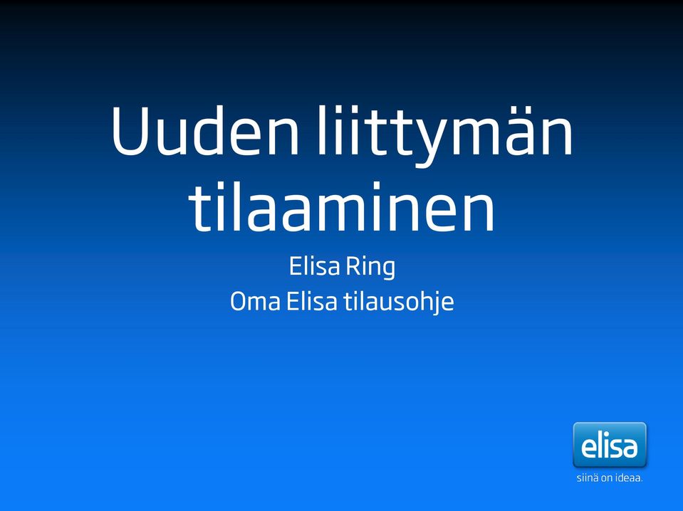 tilaaminen