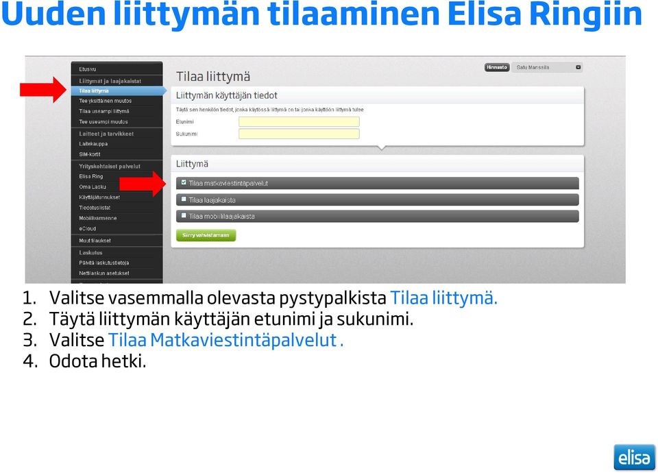 liittymä. 2.