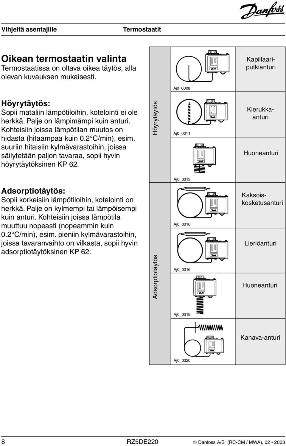 suuriin hitaisiin kylmävarastoihin, joissa säilytetään paljon tavaraa, sopii hyvin höyrytäytöksinen KP 62.