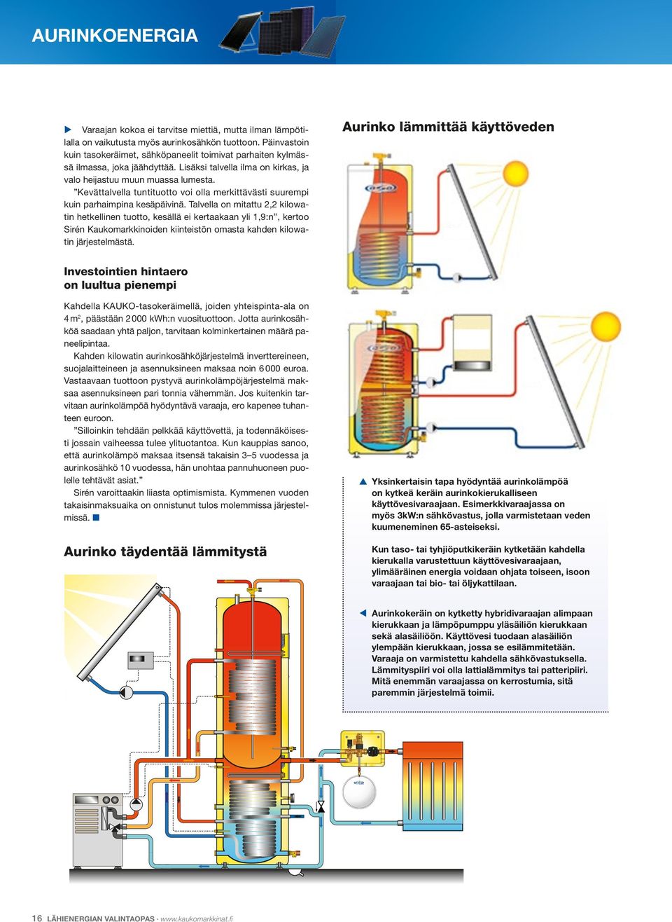 Kevättalvella tuntituotto voi olla merkittävästi suurempi kuin parhaimpina kesäpäivinä.