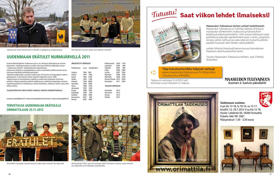 Lehti uutisoi kattavasti myös politiikan ja talouden ajankohtaiset asiat. Luonto, ympäristö, terveys, perhe, kulttuuri ja ruoka sekä sen tuotanto pellolta pöytään kuuluvat nekin lehden vakiosisältöön.