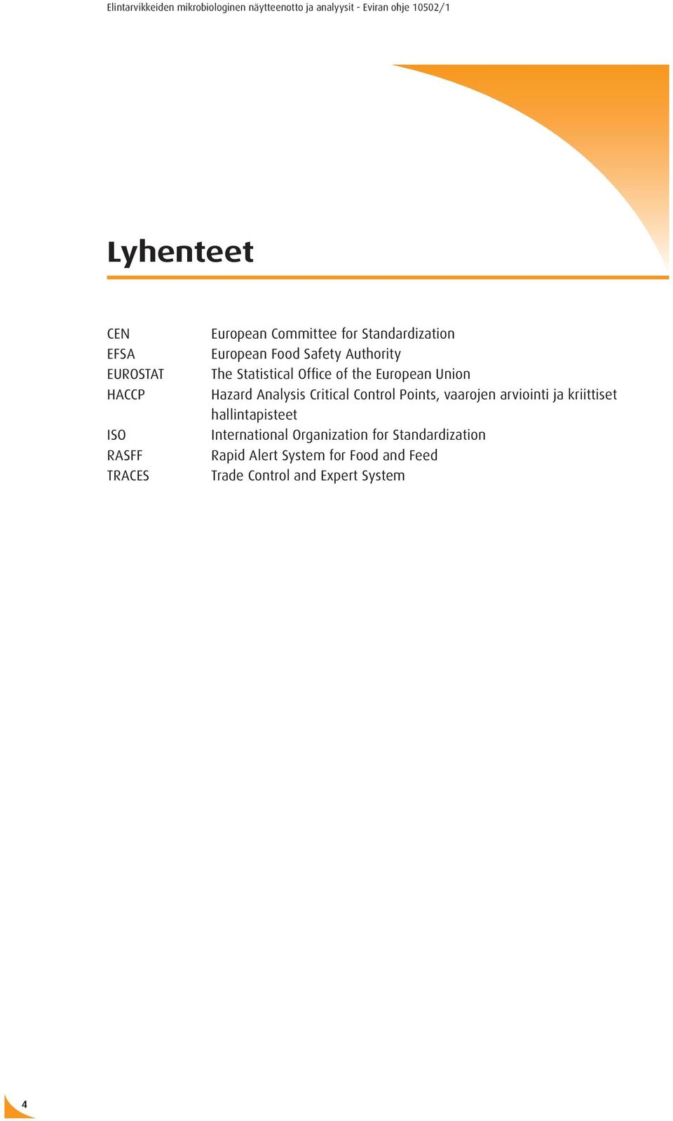 Critical Control Points, vaarojen arviointi ja kriittiset hallintapisteet International