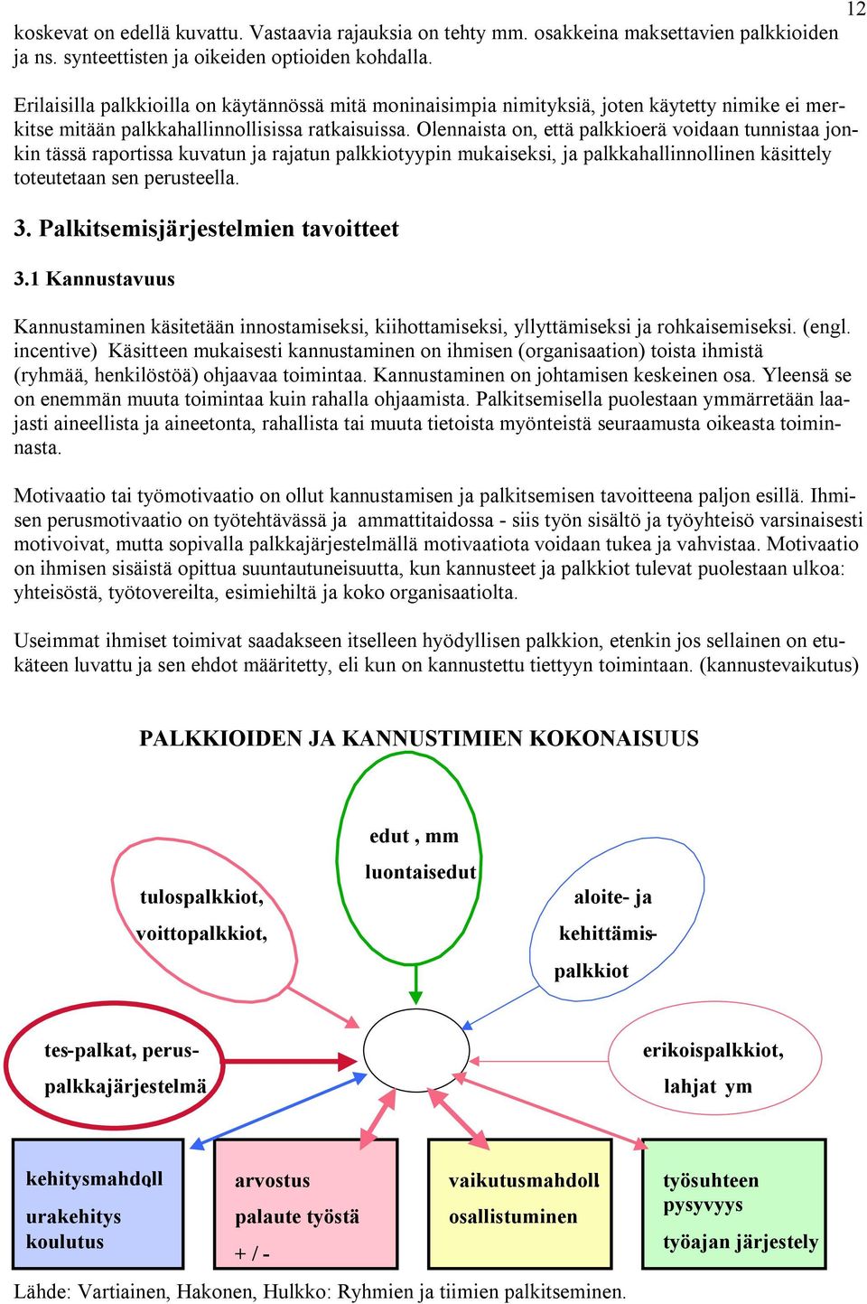 Olennaista on, että palkkioerä voidaan tunnistaa jonkin tässä raportissa kuvatun ja rajatun palkkiotyypin mukaiseksi, ja palkkahallinnollinen käsittely toteutetaan sen perusteella. 3.