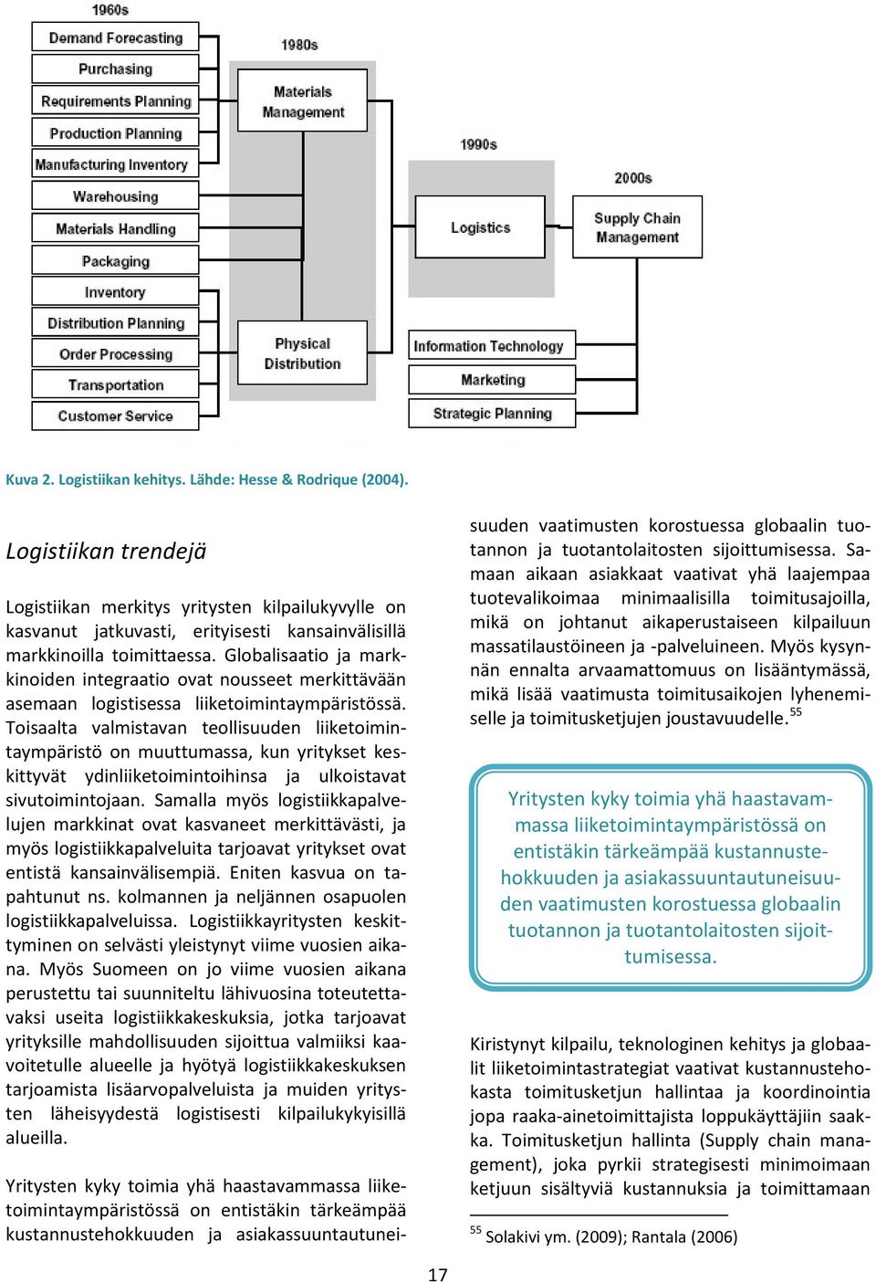 Globalisaatio ja markkinoiden integraatio ovat nousseet merkittävään asemaan logistisessa liiketoimintaympäristössä.