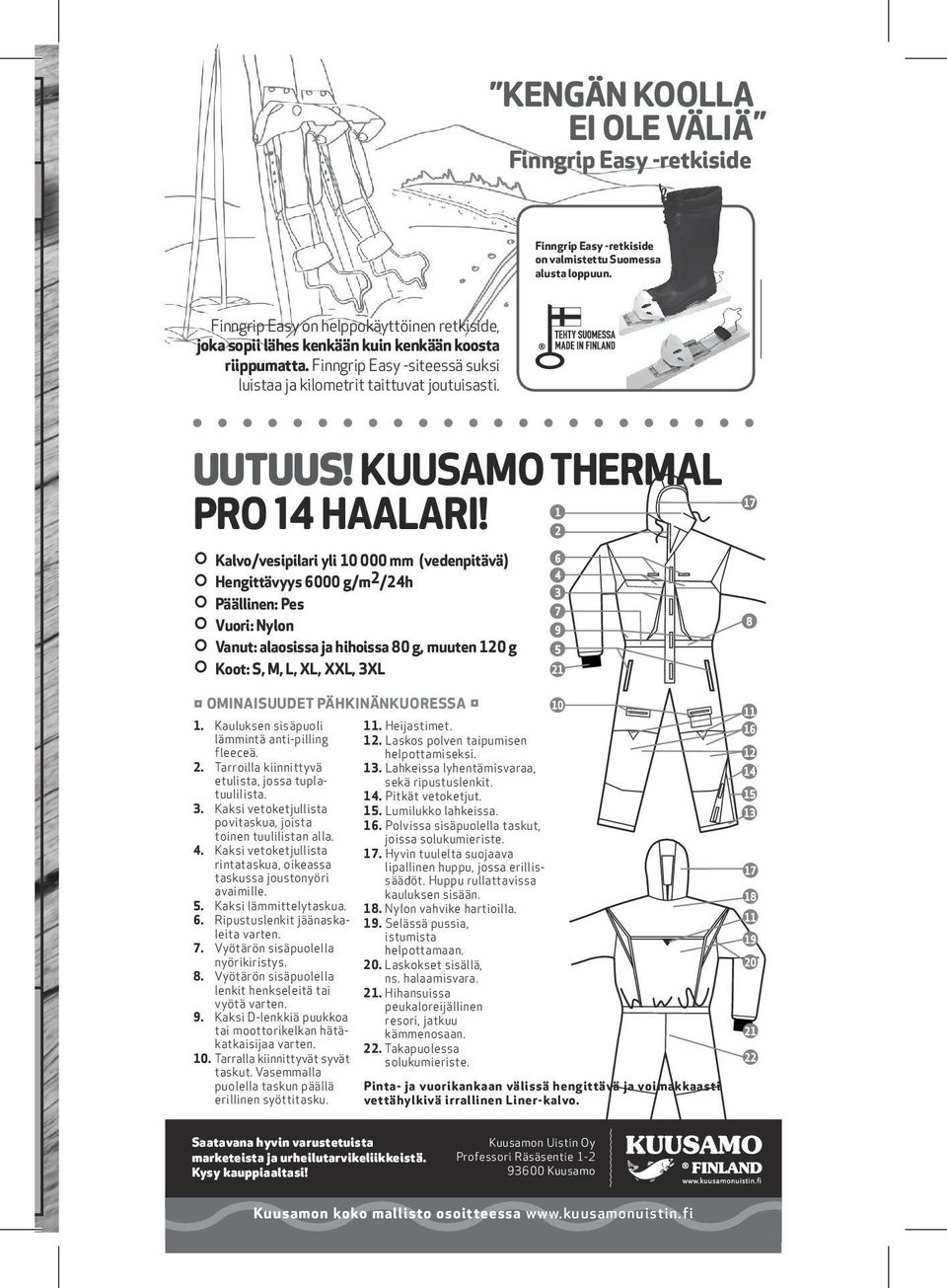 KUUSAMO THERMAL PRO 14 HAALARI!