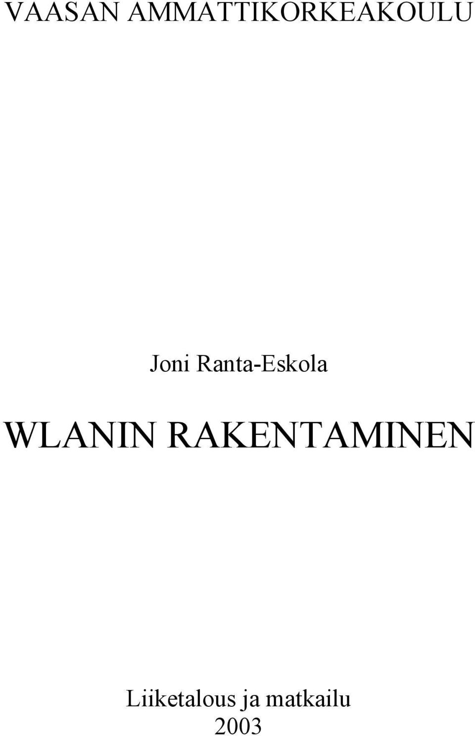 Joni Ranta-Eskola
