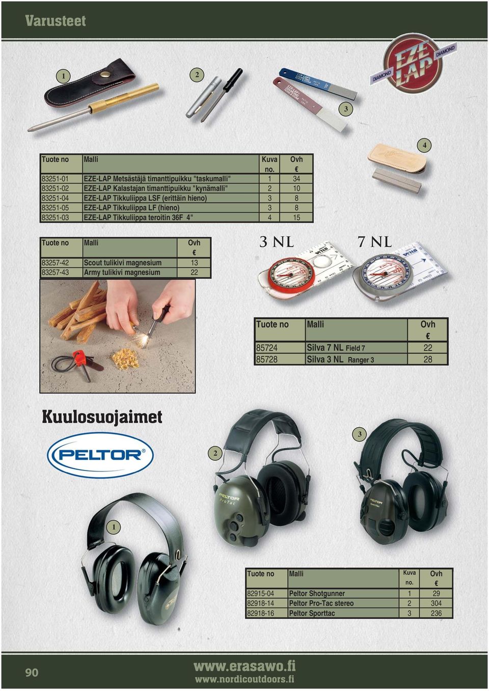 (erittäin hieno) 8 825-05 EZE-LAP Tikkuliippa LF (hieno) 8 825-0 EZE-LAP Tikkuliippa teroitin 6F " 5 Tuote no Malli Ovh 8257-2 Scout tulikivi