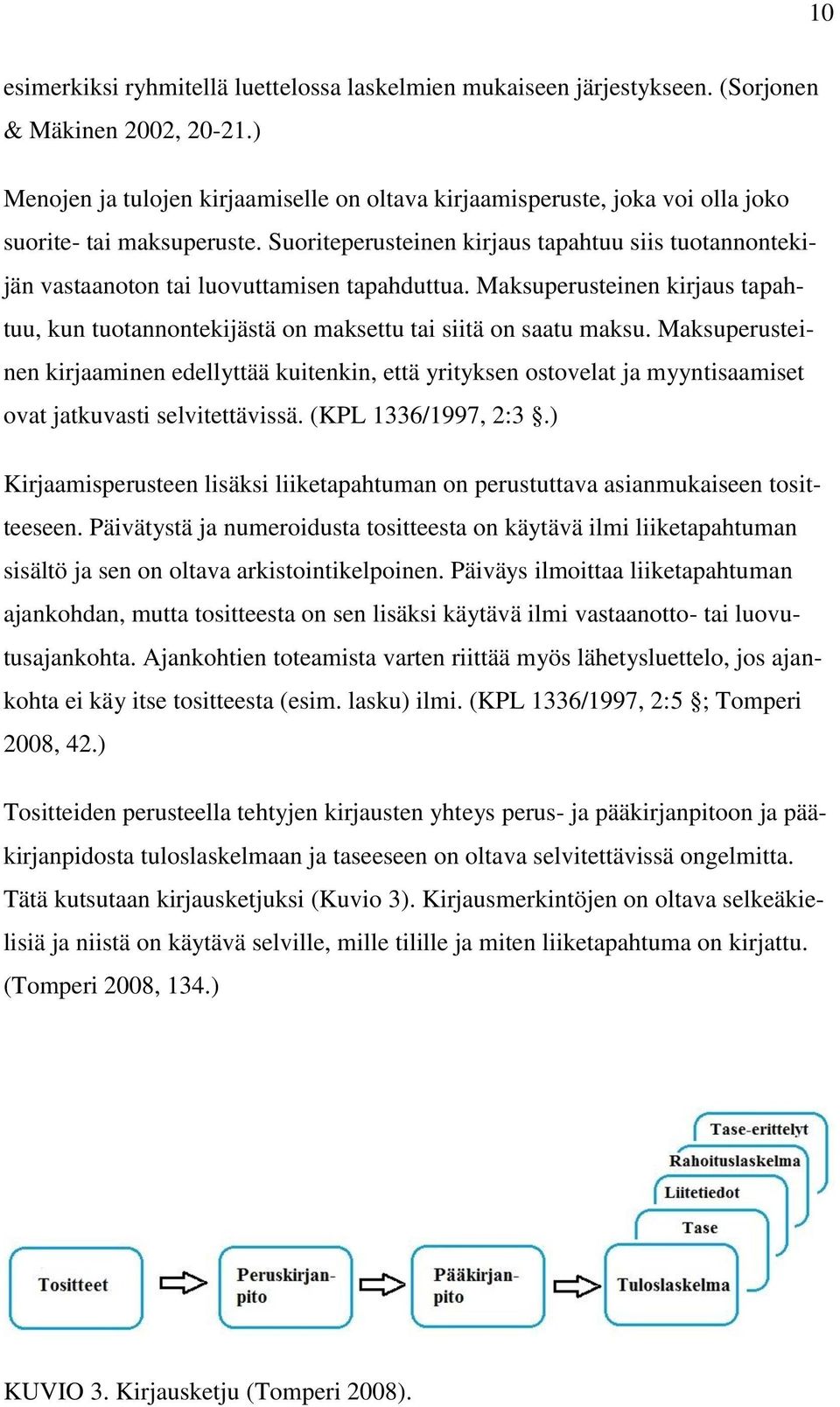 Suoriteperusteinen kirjaus tapahtuu siis tuotannontekijän vastaanoton tai luovuttamisen tapahduttua. Maksuperusteinen kirjaus tapahtuu, kun tuotannontekijästä on maksettu tai siitä on saatu maksu.