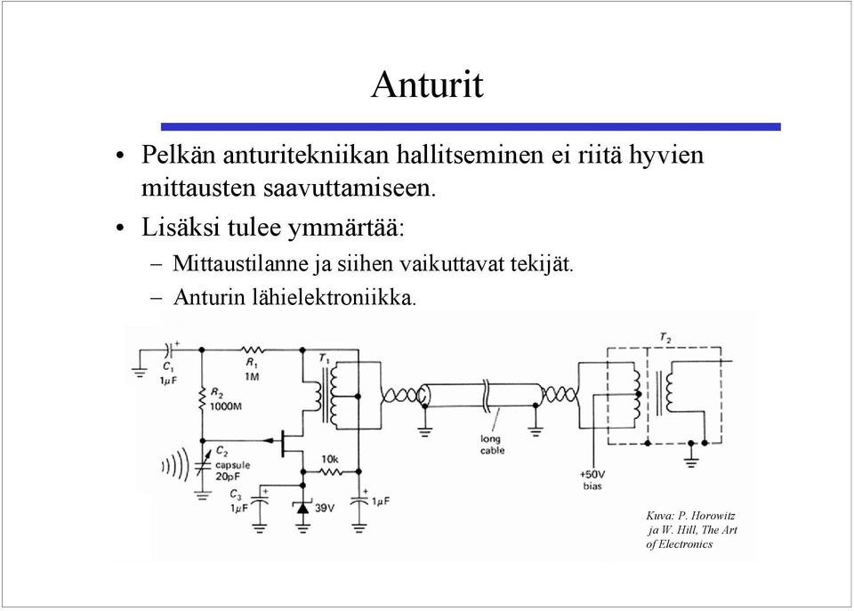 Lisäksi tulee ymmärtää: Mittaustilanne ja siihen