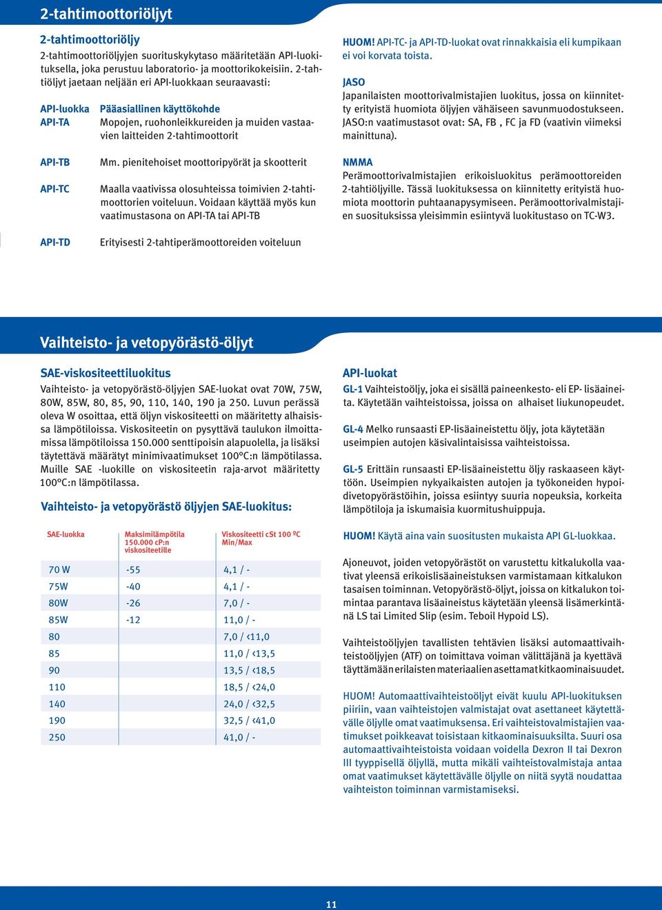 API-TC- ja API-TD-luokat ovat rinnakkaisia eli kumpikaan ei voi korvata toista.