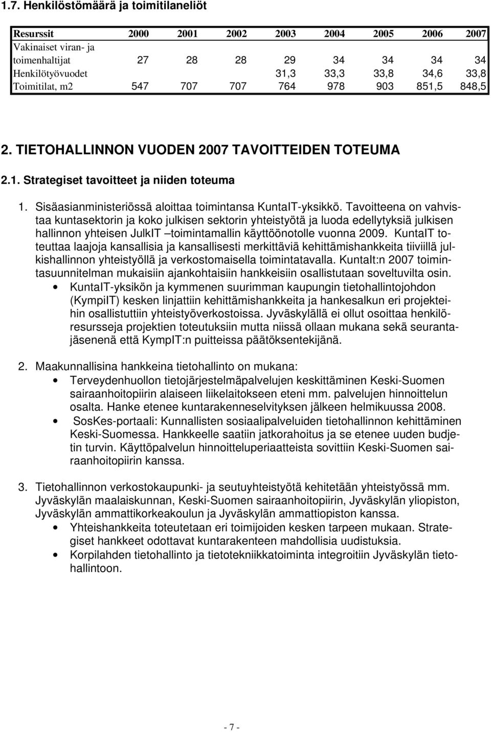 Sisäasianministeriössä aloittaa toimintansa KuntaIT-yksikkö.