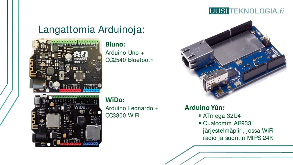 WiFi Arduino Yún: ATmega 32U4 Qualcomm AR9331