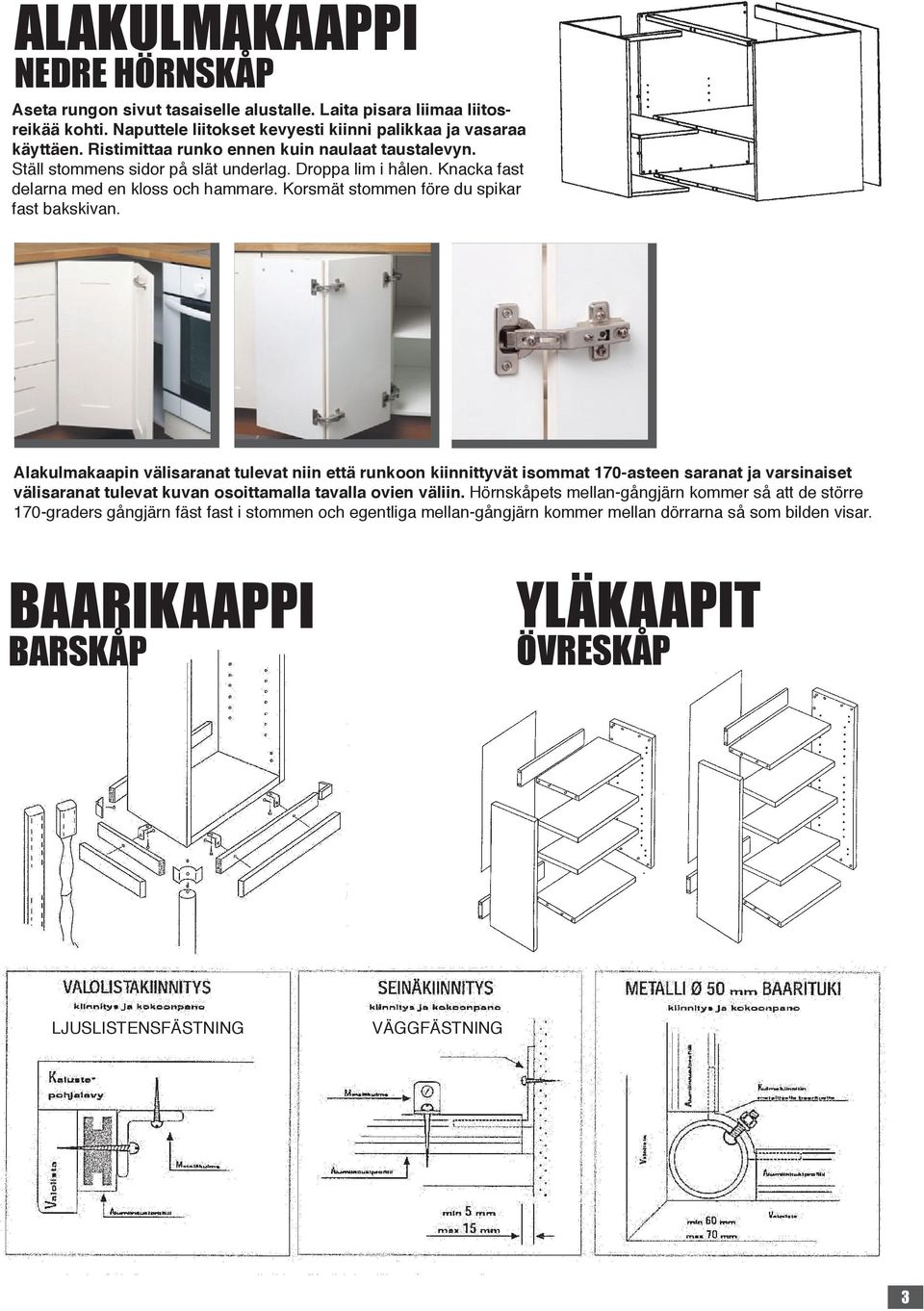 Korsmät stommen före du spikar fast bakskivan.