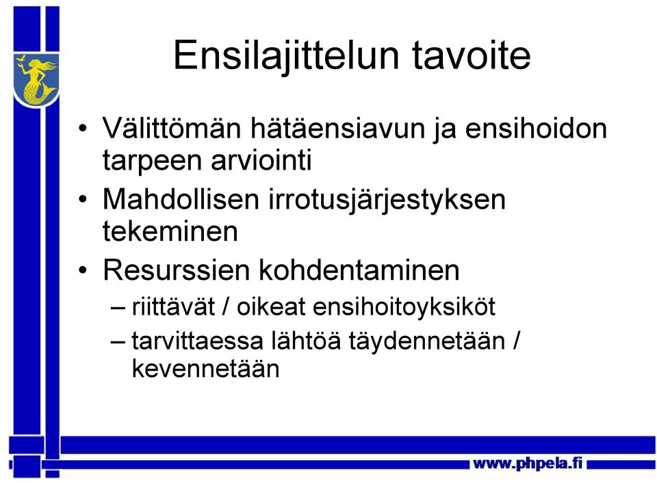 irrotusjärjestyksen tekeminen Resurssien kohdentaminen