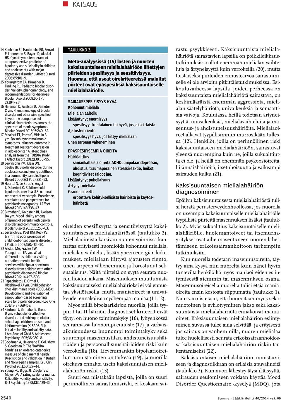 15 Youngstrom EA, Birmaher B, Findling RL. Pediatric bipolar disorder: Validity, pheno menology, and recommendations for diagnosis. Bipolar Disord 2008;10(1 Pt 2):194 214.