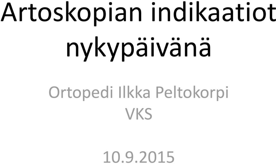 nykypäivänä