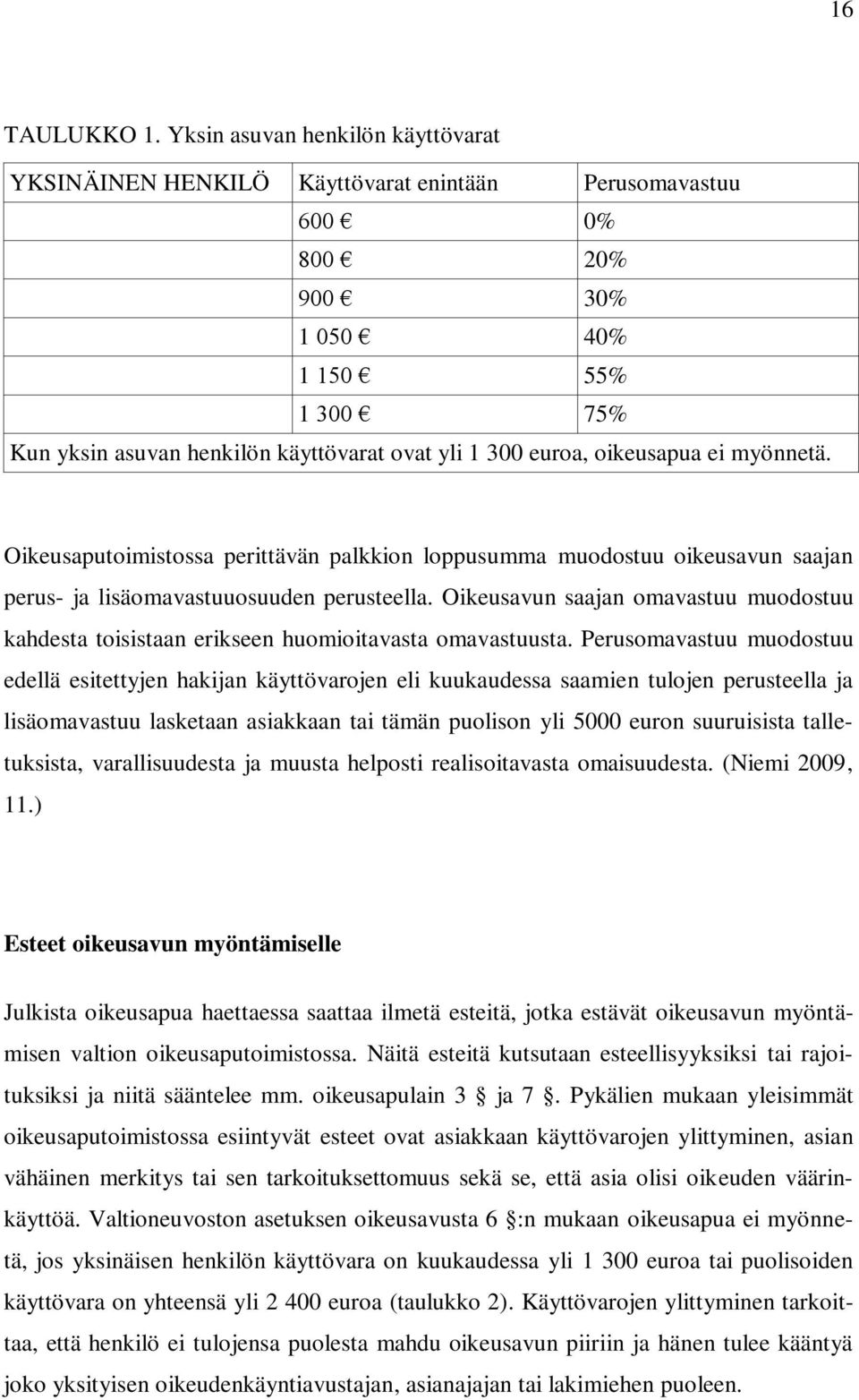 euroa, oikeusapua ei myönnetä. Oikeusaputoimistossa perittävän palkkion loppusumma muodostuu oikeusavun saajan perus- ja lisäomavastuuosuuden perusteella.