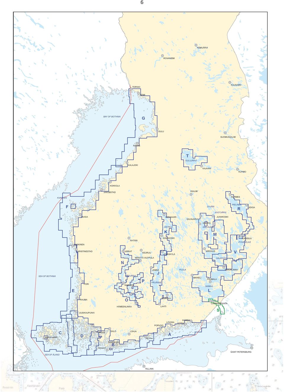 PARGAS SALO LOHJA PUUMALA PÄIJÄNNE E SAVONLINNA PUULA JÄMSÄ SEA OF BOTHNIA V JYVÄSKYLÄ N MARIEHAMN JOENSUU VARKAUS KEURUU MÄNTTÄ-VILPPULA C PYHÄSELKÄ KASKINEN KRISTINESTAD LIEKSA