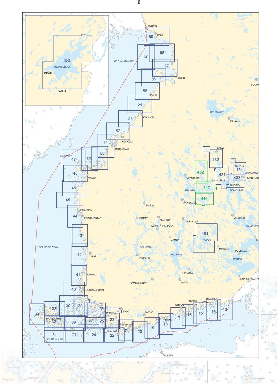 481 SAVONLINNA PUULA JÄMSÄ NÄSIJÄRVI SEA OF BOTHNIA 42 MIKKELI PORI TAMPERE PUUMALA PÄIJÄNNE SAIMAA 41 HEINOLA RAUMA LAPPEENRANTA LAHTI HÄMEENLINNA 40 UUSIKAUPUNKI LOVIISA 33 TURKU 29 30