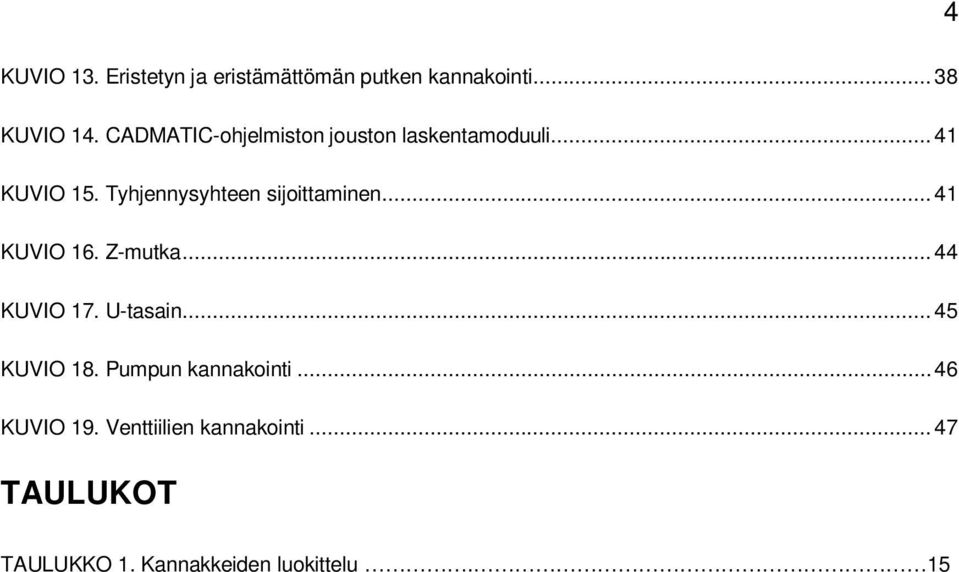 Tyhjennysyhteen sijoittaminen... 41 KUVIO 16. Z-mutka... 44 KUVIO 17. U-tasain.