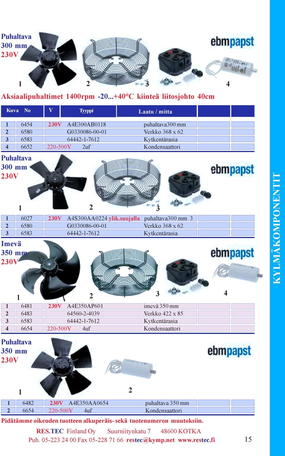 220-500V 2uf Kondensaattori Puhaltava 300 mm 230V 2 3 4 6027 230V A4S300AA0224 ylik.